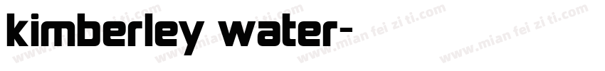 kimberley water字体转换